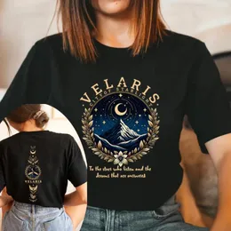 Magliette da donna Velaris City of Starlight T-shirt Acotar The Night Court Tshirt Women Graphic Vintage TEE SJM Merch Shirt Top Top