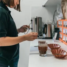 Einweg -Geschirr praktischer Probenausstellungsschale wiederverwendbare platzsparende Schröpfen geröstete Kaffeebohnen, die Home Küchenbedarf Plastik servieren