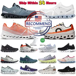 High quality running shoes men cloudswift cloudmonster running cloudstratus women nova monster All Black White Pearl Glacier Sports mens Womens with box