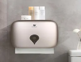 CHUANGDIAN Wall Mounted Tissue Dispenser Hand Towel Dispenser No Drilling Hanging Toilet Paper Holder el Bathroom Organizer Y206158577413