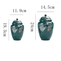 Butelki Znakomite wazon zbiornika zbiornika ptaków domowe biżuteria ceramiczna magazyn herbaciany garnek kwiatowy