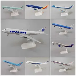 Aircraft Modle 20cm alloy metal American Airlines Pan Am World Airlines PAN AM Boeing 747 Decaster aircraft model Southwest KLM aircraft s2452089