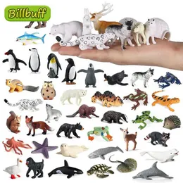 Gry nowatorskie Nowe realistyczne zestawy dzikich zwierząt figurki farm drobiu figurki słonia niedźwiedzia Karty Brids Model edukacja zabawki dla dzieci Y240521