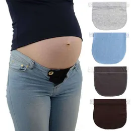 1PC Frauen verstellbare elastische Mutterschaft Schwangerschaft Weistband Gürtel Taille Extender -Kleidungshose für schwangere Nähzubehör L2405