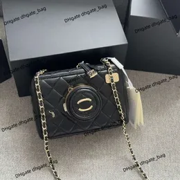 High-end marka torba kamery damska torebka wszechstronna moda w obroża kontrolna łańcuch kontroli pojedynczego ramienia Crossbody Bag nowa skórzana przenośna torba pod pachami