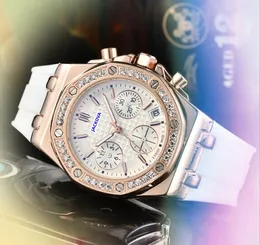 Famous Classic Designer Style Luxury Fashion Crystal Diamonds Ring observa Women Quartz Large Dial Dial