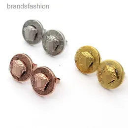 15 mm da uomo ragazzo designer marchio originale Round Head Stud 750 Acciaio inossidabile 18K Gold Rosa Silver Rose Orecchini Orecchini per matrimoni Gioielli Regali di Natale