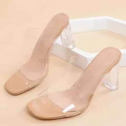 Scarpe eleganti trasparenti tacchi alti sole da donna scarpe estate scarpe da donna trasparente per matrimoni per matrimoni per matrimoni Butyskie shoelace sliderl2405