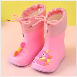 New Girl Rainboots Classic Waterproof Children PVC Rubber Kids Baby Water Shoes Boy Rain Boots Kids L2405