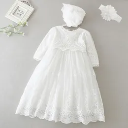 Hetiso Baby Girls Dress Long Sleeve Kids First Birthday Ball Gown Infant Dresses for Baptism Bridesmaid party 3-24 month 240518