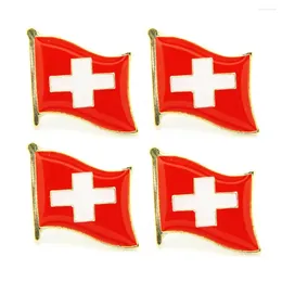 Spille lotti 5pcs svizzera nazionale badge badge country lapei