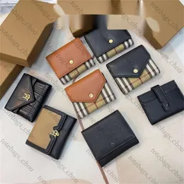 Designer Brieftasche Modematte Bag BB Home Wallet verfügt über eine oberste Schicht mit Kokus, kariertem Stoff mit genähtem kariertem superweicher und modischer Trend dreiteiliger Brieftasche