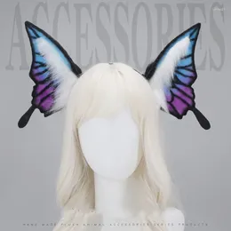 Вечеринка поставки симуляция косплей бабочка крылышки для волос обручи плюшевые уши