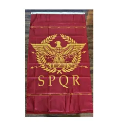 Western Roman Flag Senate People of Rome SPQR History Flag 3x5ft Polyester Club Team Sports Indoor med 2 mässing GROMMETS4219972