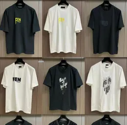 Designer Top High-End-Luxus-Herren T-Shirt reine Baumwolle 5A runden Nacken f Buchstaben Stickereien und Frauen lässig Sporthemd