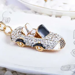 مفاتيح حبل الحبل Cool Roadster Sports Carke -keychain Crystal Luxury Model قابل للتحويل من سلاسل مفاتيح الموضة للنساء للمحفظة.