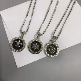 Дизайнерские подвесные ожерелья новая эмаль черная якорь скрещивает ожерелье винтажные подвесные украшения мужчины и женщины
