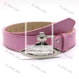 Designer Viviane Westwood Belt 2,8 cm breit trendy neue Mode 3d Saturn Button Button Frauen Ins Stil vielseitiger dekorativer Kleid Jeans Viviane Belt Gürtel