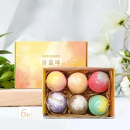 230g Natural Organic Lavender Ball Bath Bomb Moisturizing Colorful Kids Bath Bomb Gift Set