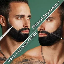 2024 män skägg tillväxt penna ansiktshår mustasch reparation form återväxt penna skägg förstärkare näring formning anti håravfall styling kitfor mustasch reparationssats