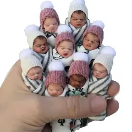 Dolls Simulated baby newborn PVC decorative handle toy finger doll real clothing random S2452202 S2452203