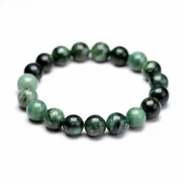 Natural Green Fuchsite Chrom Mica Crystal Stone Perlen Armbänder für Frauen und Männer Yoga 7 Chakra Meditation Jewerly 240522