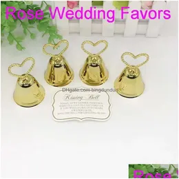 Other Event Party Supplies Kissing Sier Gold Bell Place Card Holder/Po Holder Table Decoration Favors P1202 Drop Delivery Home Garden Dhxh3
