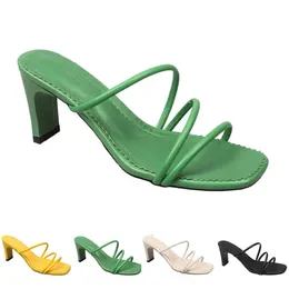 Heels Sandals High Slippers Fashion Women Shoes GAI Triple White Black Red Yellow Green Brown Col 18c