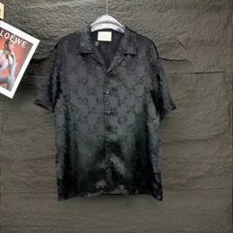 Camisa de bordado de grife de grife de gabinete casual camisa de verão camisa de verão