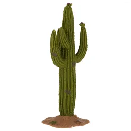 Kwiaty dekoracyjne sztuczny kaktus piasek wystrój zielony ornament miniatury mikro krajobraz pojemniki
