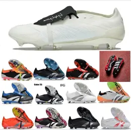 PREDAT0R Elite Foldover Fold over Tongue FG Soccer Shoes Predstrike Solar Red Core Black Pearlized Energy Nightstrike Pack Football Cleats Kids Youth Men Cleats UK
