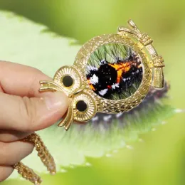 Owl magnifying glass necklace best sale