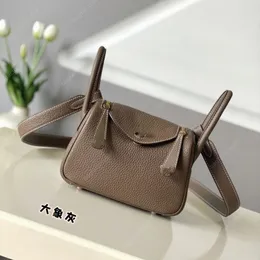 10a mini sacchetti trasversali borse borsetta borsetta di alta qualità da 19 cm borse in pelle autentica per donna sacca di lusso grigio marrone nero