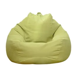 Крышка стулья ленивые диваны с твердыми эру без наполнителя льняной ткани для отдыха бобовые сумки пух