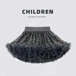 Skirts Lush Small Baby Girls Tutu Skirt for Kids Children Puffy Tulle Skirts for Girl Newborn Party Princess Girl Clothes 1-15 Yrs B023 Y240522