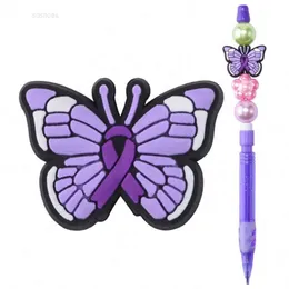 Última cadeia de chupeta de qualidade alimentar Baby silicone Butterfly Focal Minchas de silicone para caneta fazem contas focais variadas de contas focais adultas