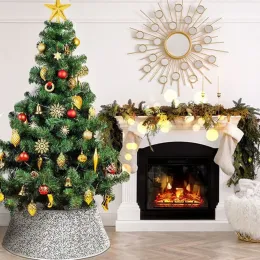 Gonna Per Albero Di Natale Con Paillettes Scintillanti | Collare Per Piede Albero | 2 Misure (Piccola/Grande) | Decorazione Festiva