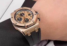 Aaoipiy Watch Designer di lusso 18K Orologio da uomo meccanico automatico rosa meccanico 26470or oo a002cr.01
