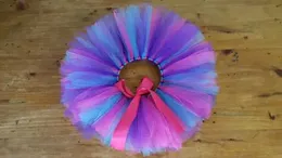 Röcke Multicolor -Mädchen Tulle Tutu Röcke Kinder Flauschige Ballett Tutus Pettiskirt mit Ribbon Bow Kinder Geburtstagsfeier Kostüme Röcke Y240522