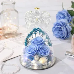新作ウエア Glass DHgate.com:Exquisite Angel Roses Eternal with Figurine その他