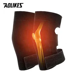 Aolikes 1 coppia Pad di auto-riscaldamento magnetico regolabile con terapia di tormalina Terapia del ginocchio Brace L2405