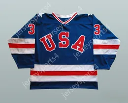 Custom 1980 Miracle On Ice Team USA Ken Morrow 3 Hockey Jersey Top Stitched S-M-L-XL-XXL-3XL-4XL-5XL-6XL