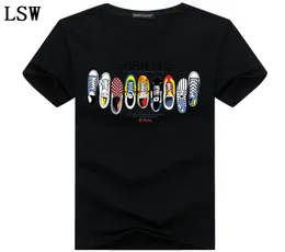 Nowy letni druk tshirt men039s swobodna marka Oneck Bringsleeved Tshirt Men Hiphop Tee Shirt Mężczyzna HC65557645