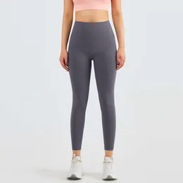 Lu Allinee Gym Workout Leggings Gym Butt Lift Compression Sport Women Women Yoga Pants High Waled Ll Lemon