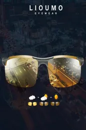 LIOUMO Design Square Sonnenbrille für Männer Frauen polarisierte Fahren Brille Tag Nachtsicht Brille Antiglare Gafas de Sol Hombre7588362