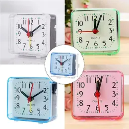 Table Clock Square Alarm Small Electronic Bed Compact Travel Quartz For Child Students Desk USEFUL 240514
