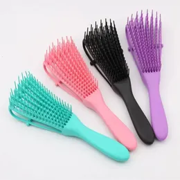 2024 Hair pincel Deftanging Scalp Massage pente para helvador de detenção encaracolada Homens Homens Homens Salon para massagem com couro cabeludo