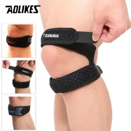 AOLIKES 1Pcs Adjustable Patella Strap with Double Compression Pads Knee Support for Running Basketball Football Cycling L2405