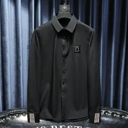 Männer schwarze solide langärmelige Hemden Herren Harajuku Mode übergroß