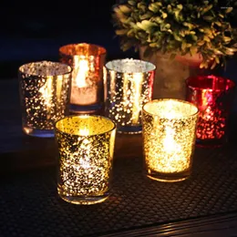 Thothers a lume di candela 12 pezzi Porta di vetro Plaving Tealight fai da te Vuppa Vuota per Weddi
